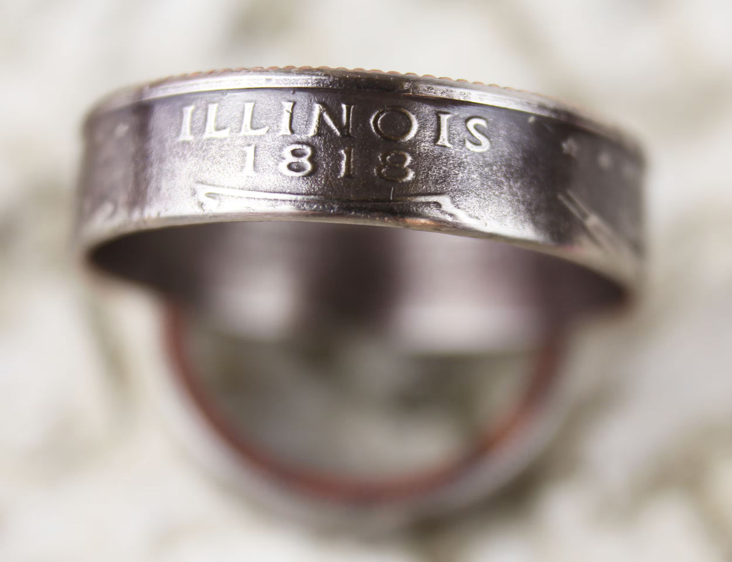 Handmade State Quarter Ring, Custom State Coin Ring, Coin Jewelry, State Ring, Rustic Ring, Statement Ring, Handmade Jewelry