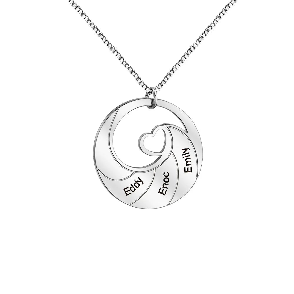 Custom Stainless Steel Wave Necklace