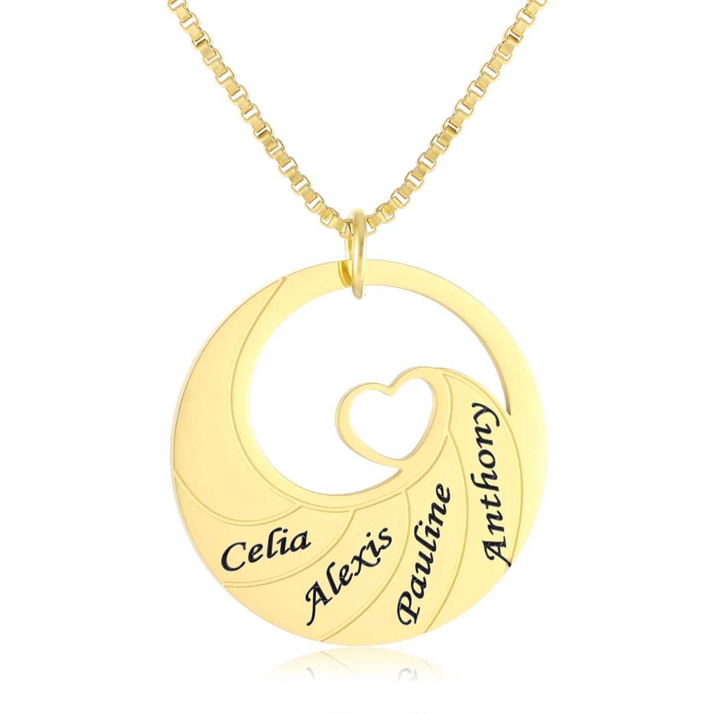 Custom Stainless Steel Wave Necklace