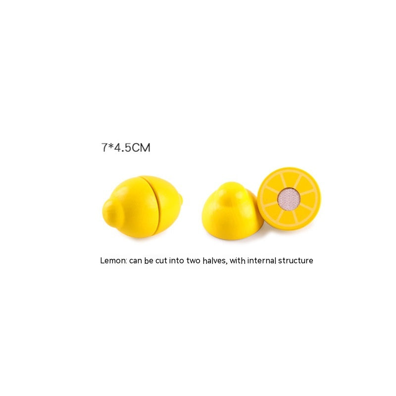Wooden Vegetable Magnetic Children'S Play House Cut Fruit Toys