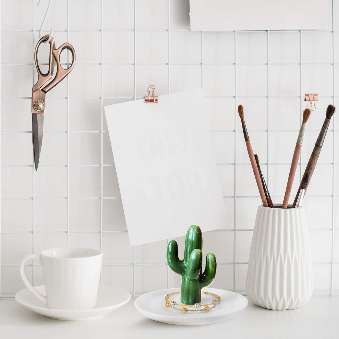 Ceramic Cactus Ring Holder