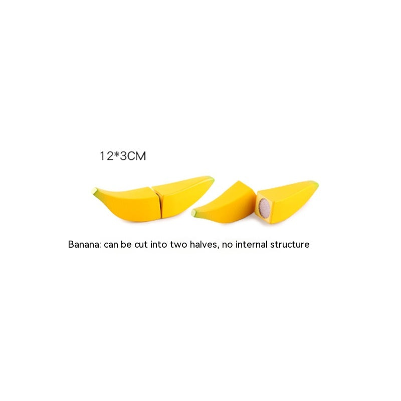 Wooden Vegetable Magnetic Children'S Play House Cut Fruit Toys
