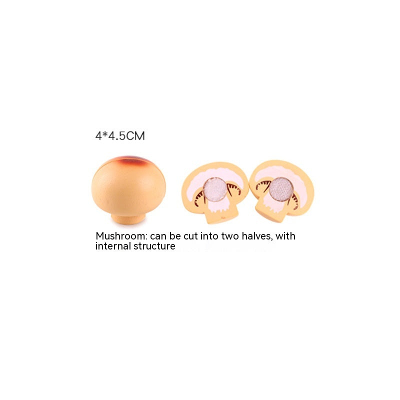Wooden Vegetable Magnetic Children'S Play House Cut Fruit Toys