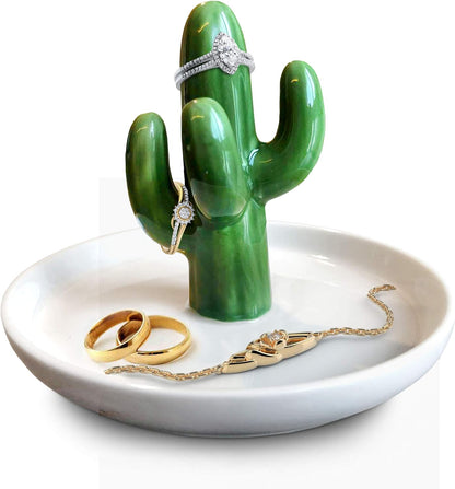 Ceramic Cactus Ring Holder