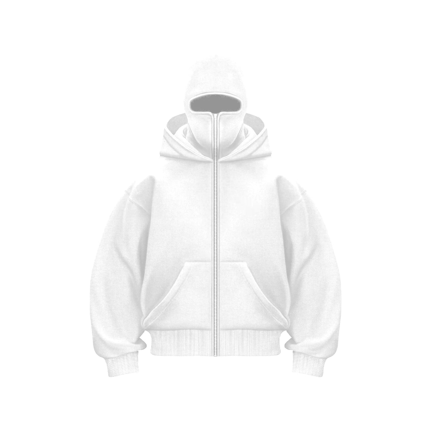 Double Hood Balaclava Fleece-Lined Sweater