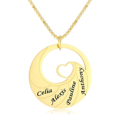 Custom Stainless Steel Wave Necklace