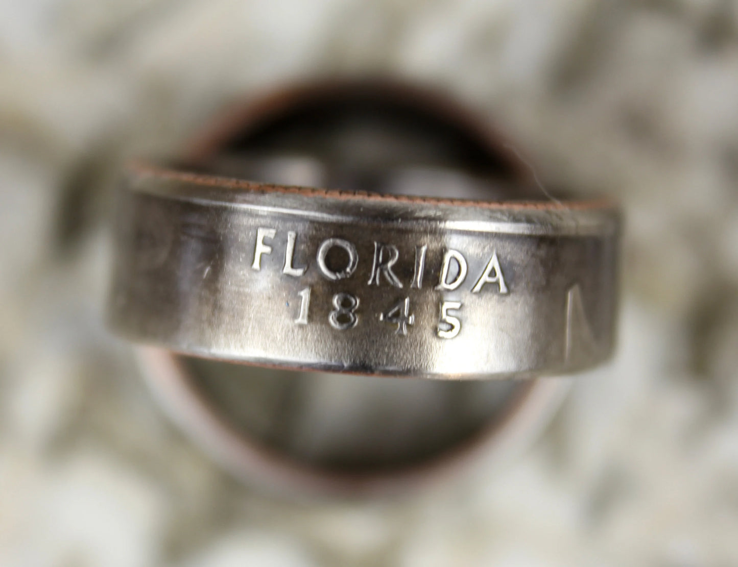 Handmade State Quarter Ring, Custom State Coin Ring, Coin Jewelry, State Ring, Rustic Ring, Statement Ring, Handmade Jewelry