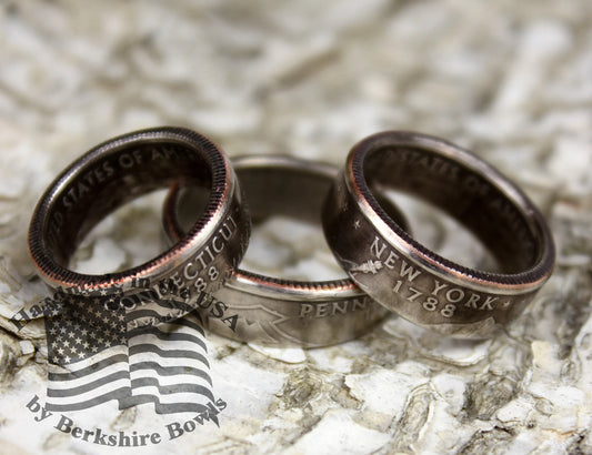 Handmade State Quarter Ring, Custom State Coin Ring, Coin Jewelry, State Ring, Rustic Ring, Statement Ring, Handmade Jewelry