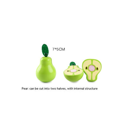 Wooden Vegetable Magnetic Children'S Play House Cut Fruit Toys