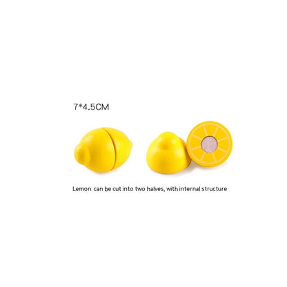 Wooden Vegetable Magnetic Children'S Play House Cut Fruit Toys