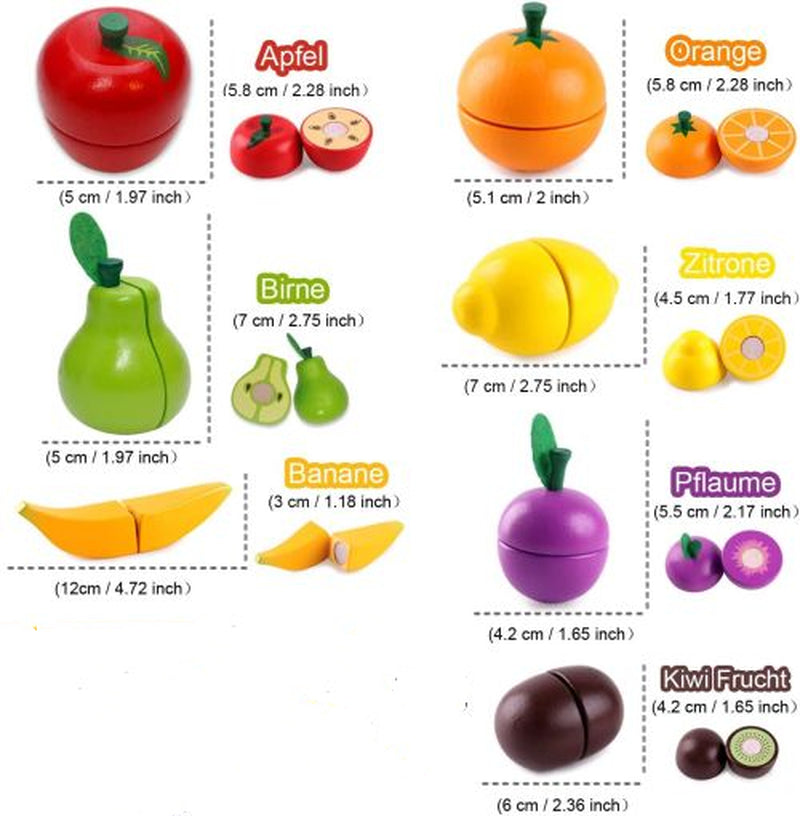 Wooden Vegetable Magnetic Children'S Play House Cut Fruit Toys