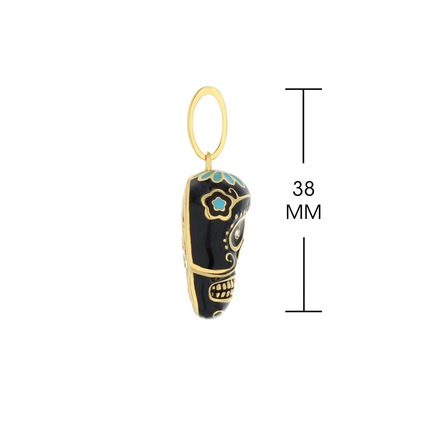 Eau Dia De Los Muertos Skull Pendant