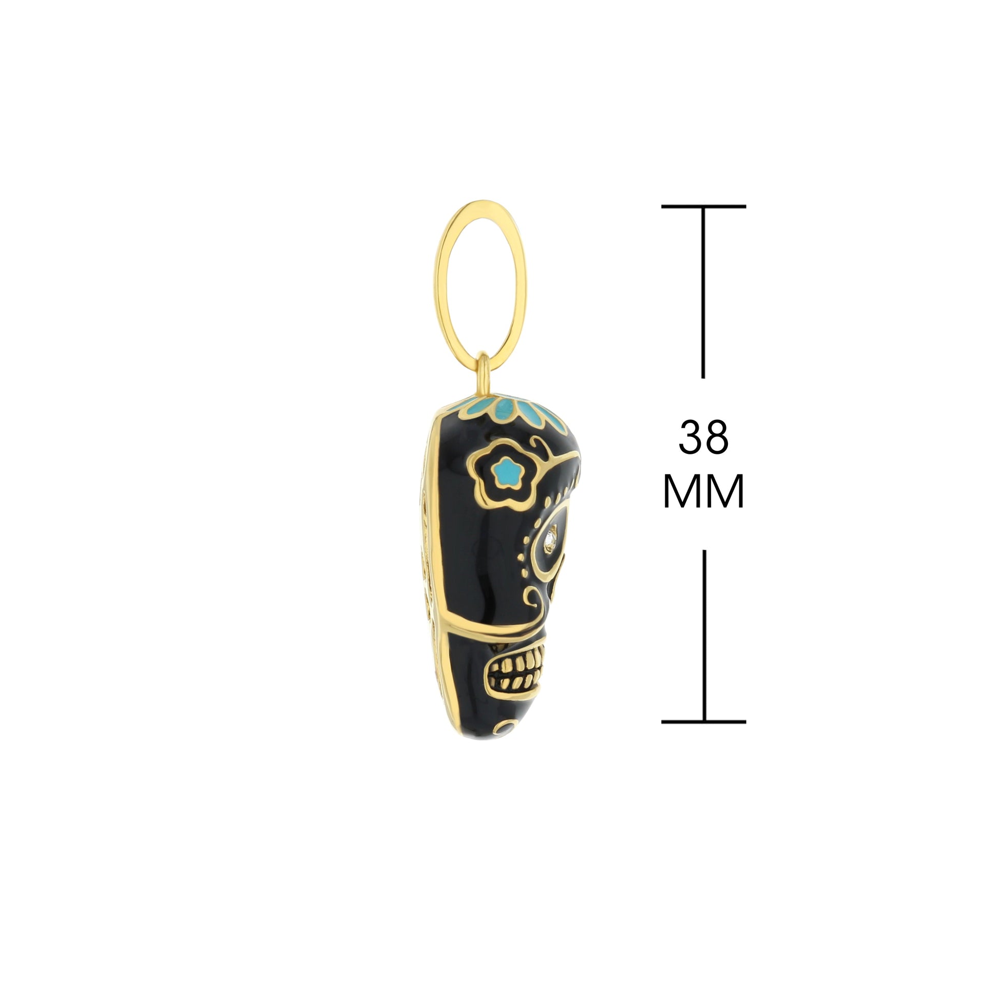 Eau Dia De Los Muertos Skull Pendant