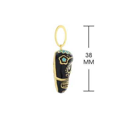 Eau Dia De Los Muertos Skull Pendant